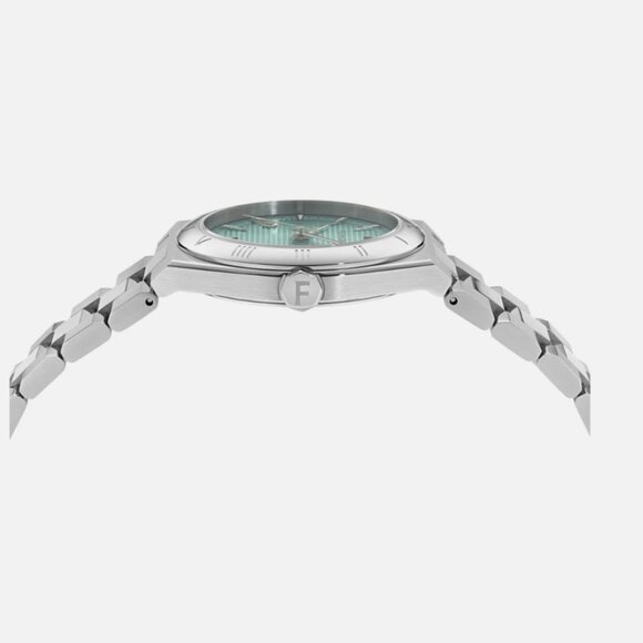 Ferragamo Womens Teal 35mm Watch New With Box - Picture 2 of 4